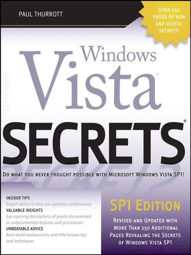 Cover of Windows Vista secrets by Paul B. Thurrott