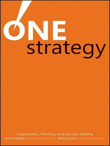 Cover of One strategy! by Steven Sinofsky