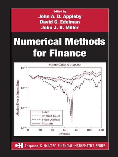 Cover of Numerical methods for finance by John J. H. Miller
