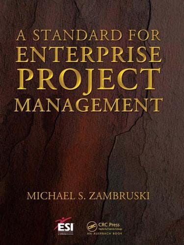 Cover of A standard for enterprise project management by Michael S. Zambruski