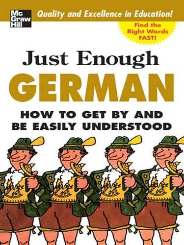 Cover of Just enough German by Ellis, D. L