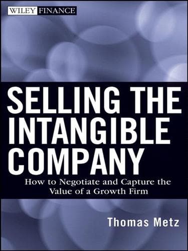 Cover of Selling the intangible company by Thomas V. Metz