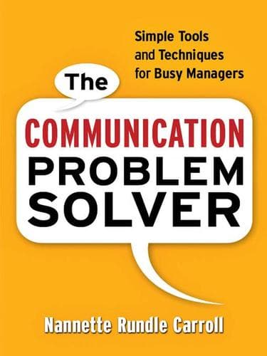 Cover of The communication problem solver by Nannette Rundle Carroll