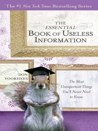 Cover of The essential book of useless information by Don Voorhees