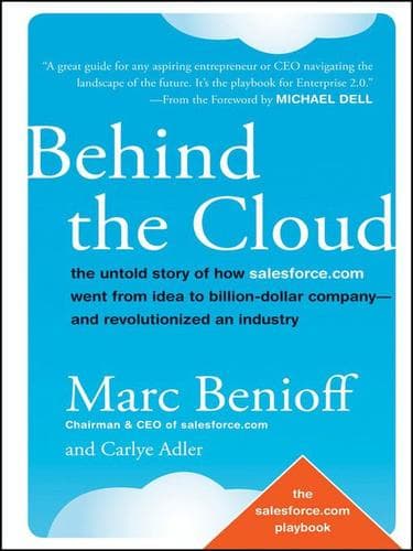 Cover of Behind the cloud by Marc R. Benioff