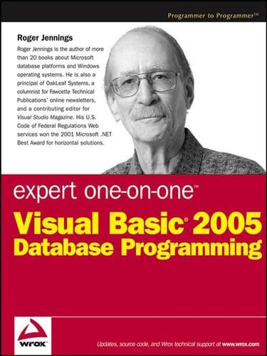 Cover of Expert one-on-one Visual BASIC 2005 database programming by Roger Jennings