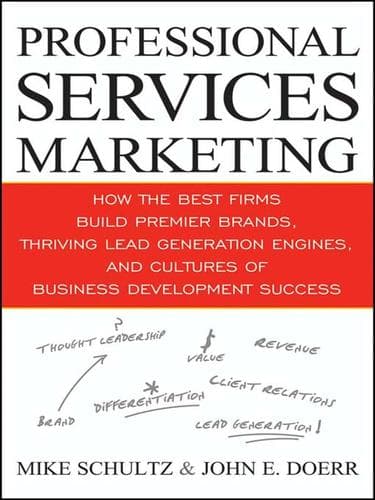 Cover of Professional services marketing by Mike Schultz