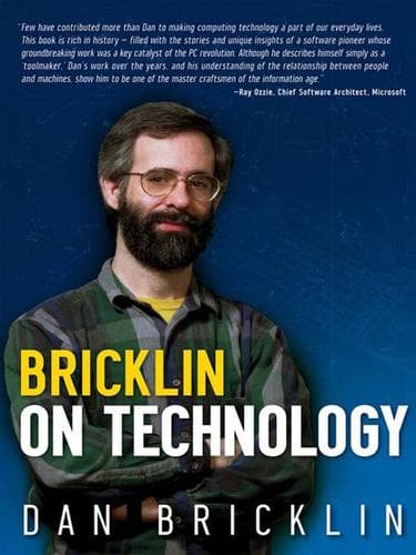 Cover of Bricklin on technology by Dan Bricklin