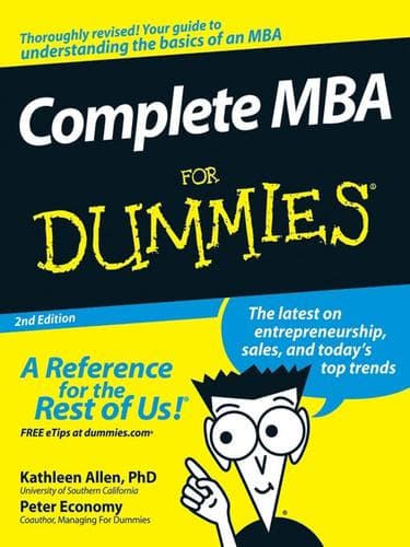 Cover of The complete MBA for dummies by Kathleen R Allen