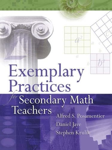 Cover of Exemplary practices for secondary math teachers by Alfred S. Posamentier