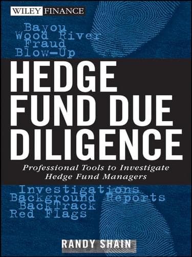 Cover of Hedge fund due diligence by Randy Shain