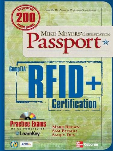 Cover of CompTIA RFID+ certification by Mark Brown