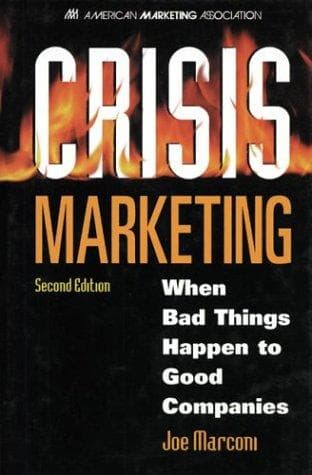 Cover of Crisis Marketing by Joe Marconi