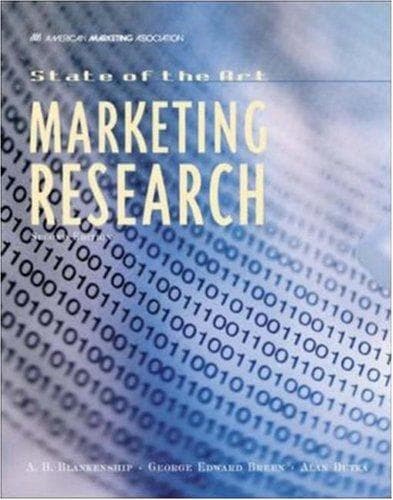 Cover of State of the art marketing research by Albert Breneman Blankenship