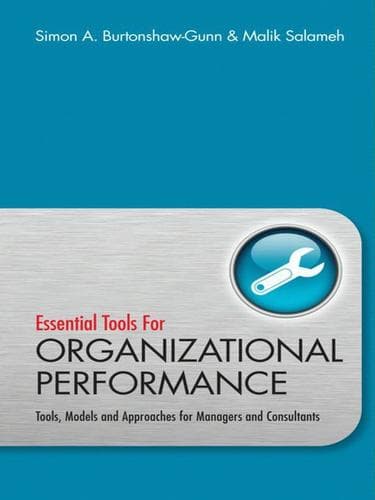 Cover of Essential tools for organizational development and performance by Simon A. Burtonshaw-Gunn