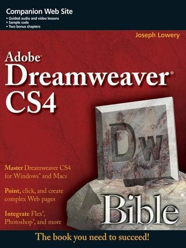 Cover of Dreamweaver CS4 bible by Joseph Lowery