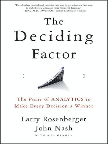 Cover of The deciding factor by Larry Rosenberger