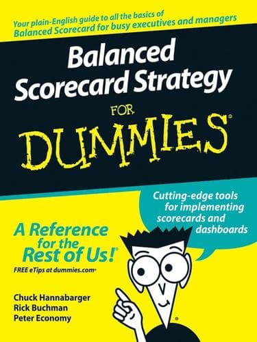 Cover of Balanced scorecard strategy for dummies by Chuck Hannabarger