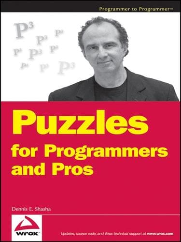 Cover of Puzzles for programmers and pros by Dennis Elliott Shasha