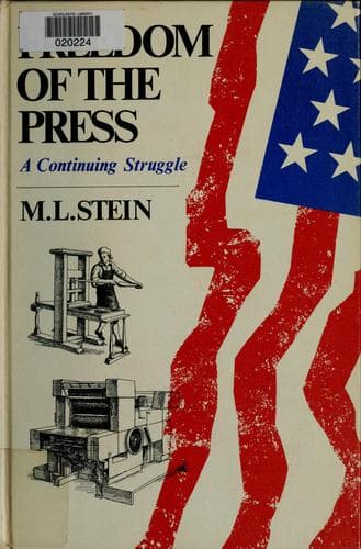 Cover of Freedom of the press by M. L. Stein