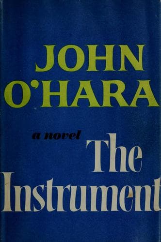 Cover of The instrument by John O'Hara