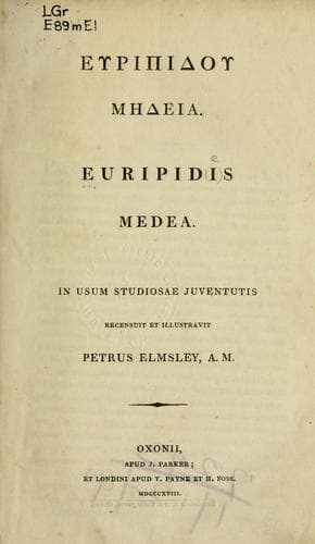 Cover of Medea by Euripides