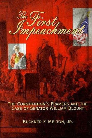 Cover of The first impeachment by Buckner F. Melton