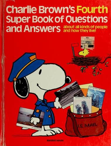 Cover of Charlie Brown's Fourth Super Book of Questions and Answers by Charles M. Schulz