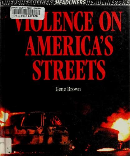 Cover of Violence on America's streets by Gene Brown