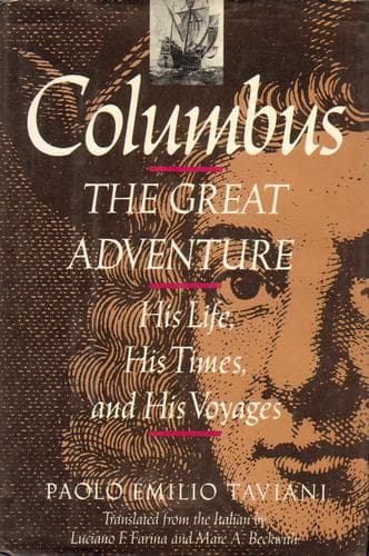 Cover of Columbus, the great adventure by Paolo Emilio Taviani