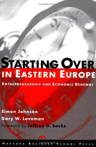 Cover of Starting over in Eastern Europe by Simon Johnson
