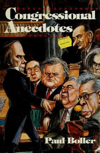 Cover of Congressional anecdotes by Paul F. Boller