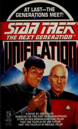 Cover of Star Trek The Next Generation - Unification by Jeri Taylor