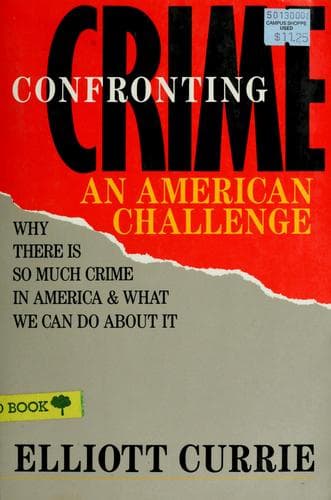 Cover of Confronting crime by Elliott Currie