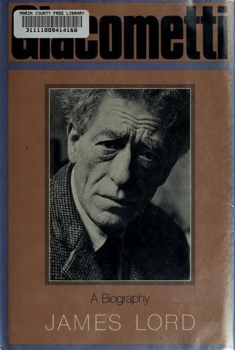Cover of Giacometti, a biography by James Lord