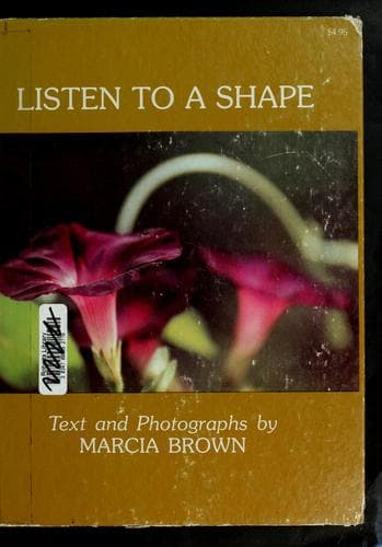 Cover of Listen to a shape by Marcia Brown
