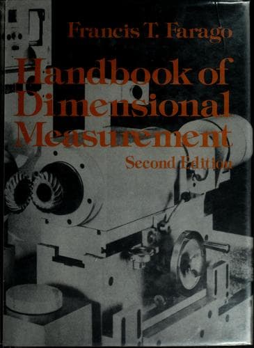 Cover of Handbook of dimensional measurement by Francis T. Farago