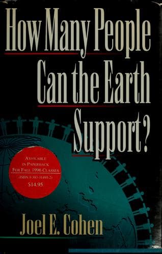 Cover of How many people can the earth support? by Joel E. Cohen