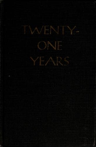 Cover of Twenty-one years by Randolph S. Churchill