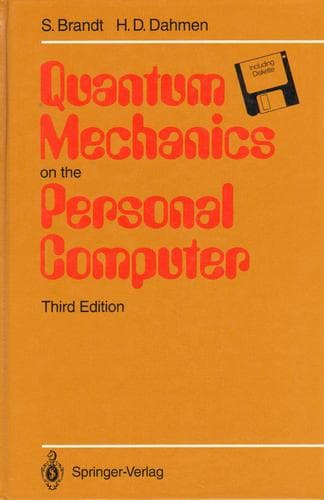 Cover of Quantum mechanics on the personal computer by Siegmund Brandt