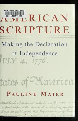 Cover of American scripture by Pauline Maier