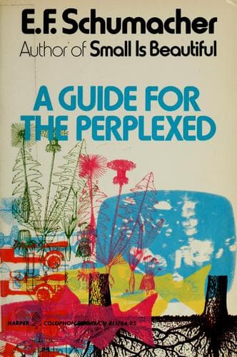 Cover of A guide for the perplexed by E. F. Schumacher