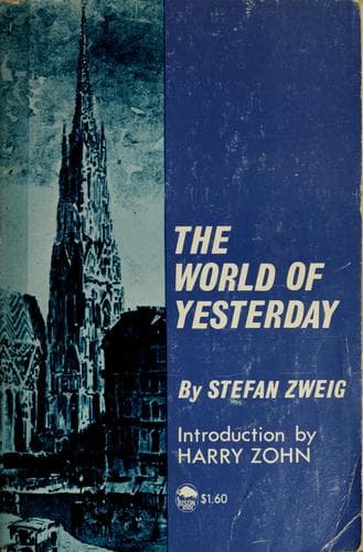 Cover of The World of Yesterday by Stefan Zweig