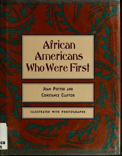 Cover of African Americans who were first by Joan Potter