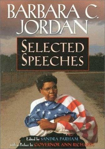 Cover of Barbara C. Jordan--selected speeches by Barbara Jordan