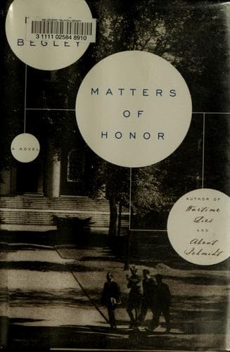 Cover of Matters of honor by Louis Begley