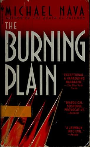 Cover of The burning plain by Michael Nava