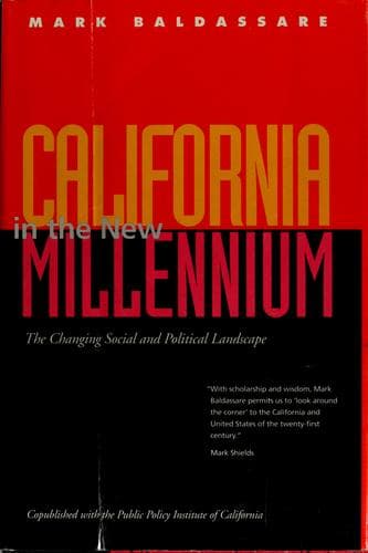 Cover of California in the New Millennium by Mark Baldassare