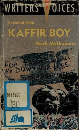 Cover of Selected from Kaffir boy by Mark Mathabane