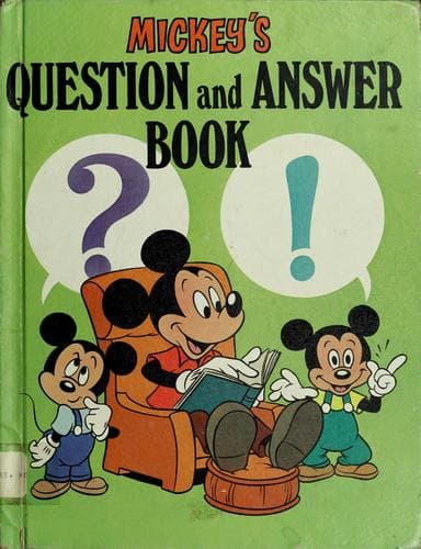 Cover of Mickey's question and answer book by Ronnie Krauss